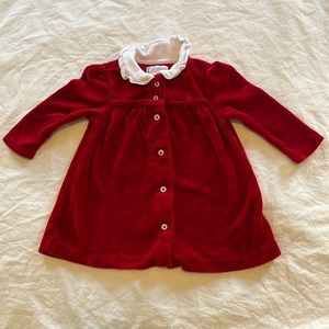 3M Ralph Lauren Velvet Red Dress